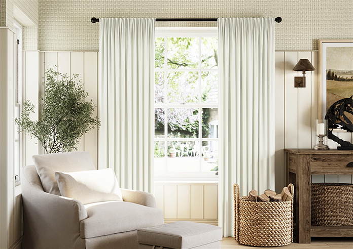 Atina (Blackout), Pure Ivory - Made to Measure Curtains - Image 3
